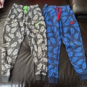 Nike Kids' Graphic Joggers - Black and Blue